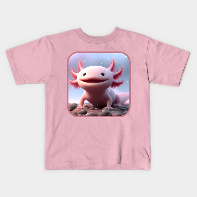 Axolotl Art #2 | Axolotl Lover Kids T-Shirt by KSgraphics